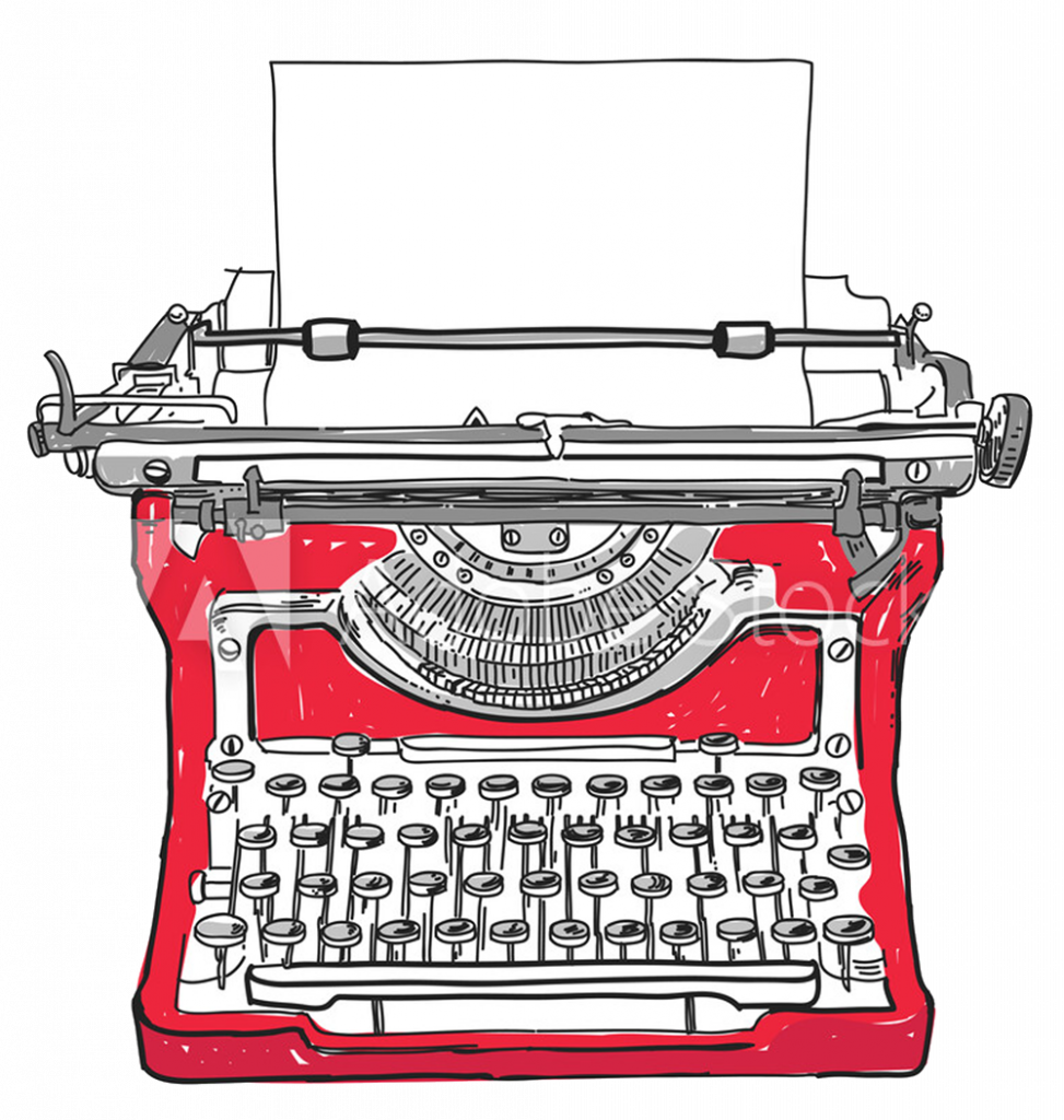 Vintage Typewriter — Wild Poppy